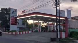 Salah satu SPBU di Kabupaten Gowa/FOTO: Sri Wahyuni-Carakde