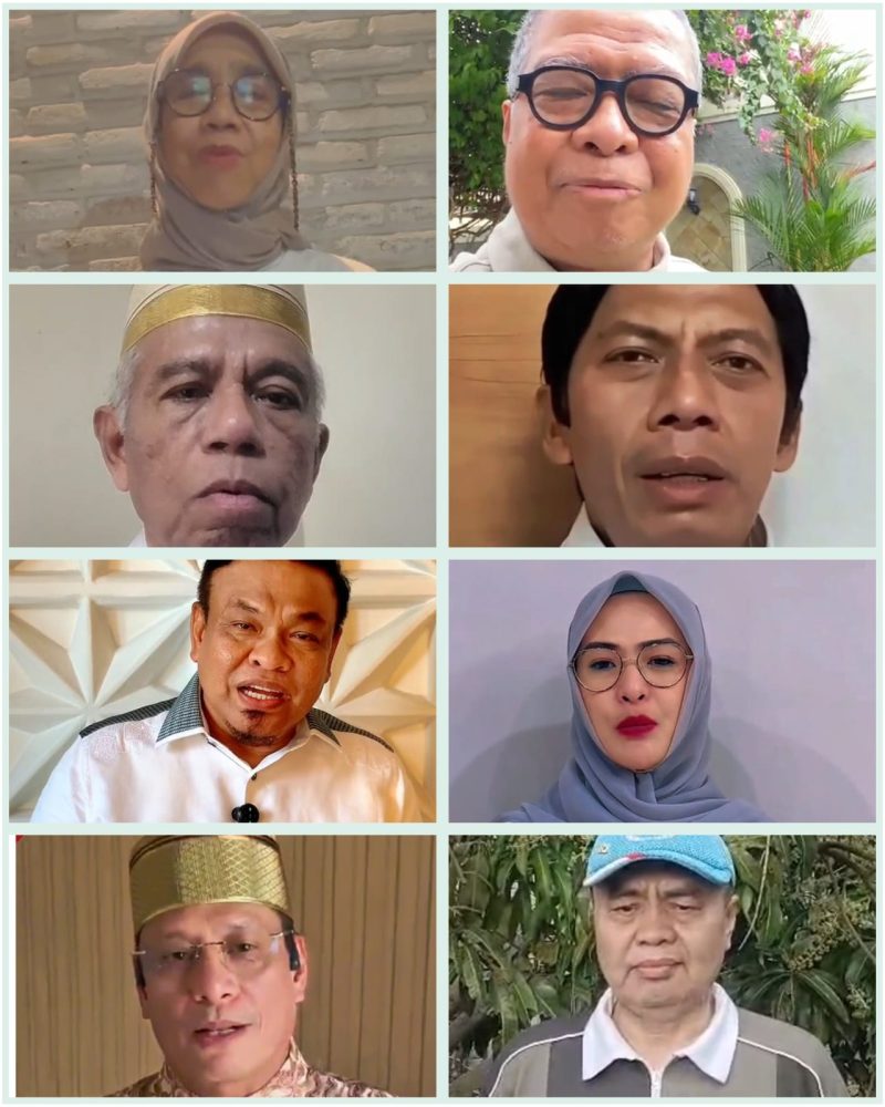 Prof Eliza Melayani, Muh Idris, dr Ibrahim, Zulkifli Muchtar, A Fahsar Padjallangi, A Rachmatika Dewi, A Waris Halid dan Rustan Rewa/FOTO: IST 